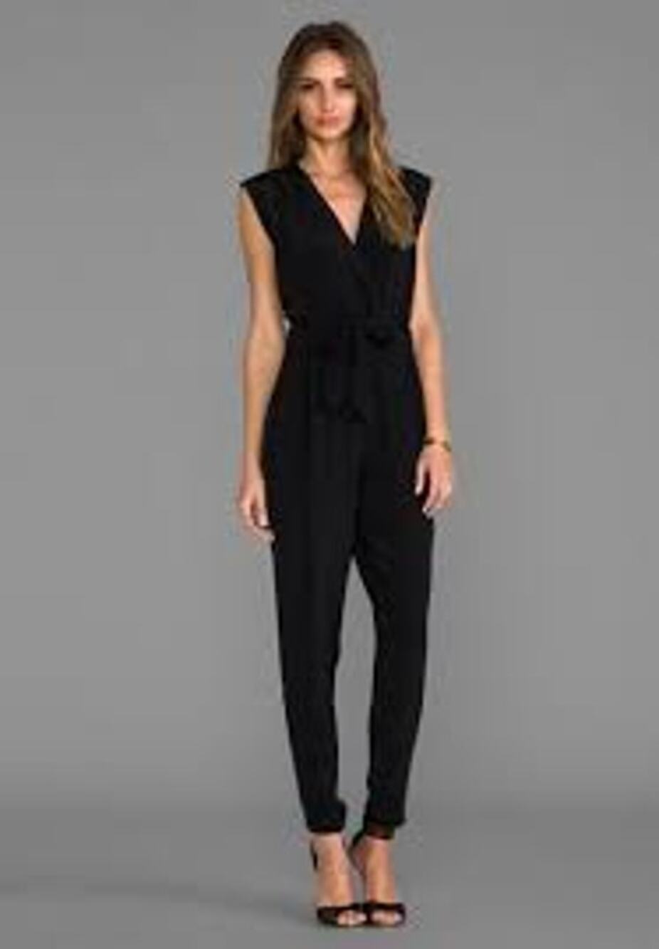 Theory Pavona Elevate Crepe Jumpsuit, Blue, Sexy V Neck, NYE Party, Sz 8